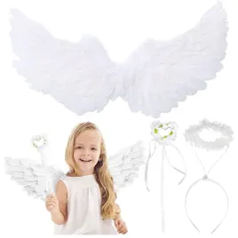 stroj-aniol-aniolek-jaselka-bialy-bal-przebierancow-skrzydla-aureola-piora