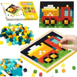 mozaika-drewniana-ukladanka-samochody-autka-pojazdy-klocki-karty-ramka