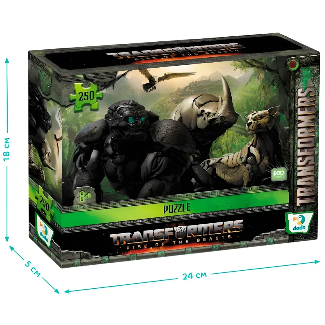 puzzle-ze-zwierzetami-transformers-250-elem-200456-stan-nowy