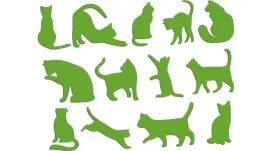 wycinane-naklejki-koty-kot-13-sztuk-jasny-zielony