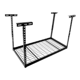 polka-garazowa-600x1200-czarna-polka-sufitowa-kratownica-polka-podwieszana