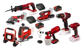 einhell-zestaw-elektronarzedzi-pxc-18v-szlifierka-2x4ah-wkretarka-lampa-aku