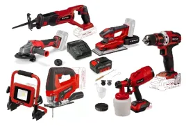 einhell-zestaw-elektronarzedzi-pxc-18v-szlifierka-4-ah-wkretarka-lampa-inne