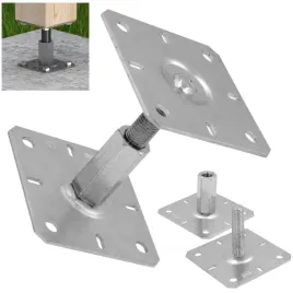 podstawa-slupa-130x130x100-150-podstawa-slupa-regulowana-podstawa-srebrna