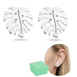 kolczyki-srebrne-sztyfty-lisc-monstera-listki-srebro-925