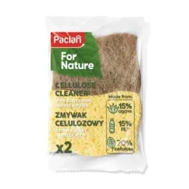 paclan-for-nature-zmywak-celulozowy-z-fibra-z-agawy-i-butelek-pet-2-szt