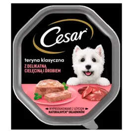 cesar-mokra-karma-dla-psow-teryna-klasyczna-z-delikatna-cielecina-i-drobiem