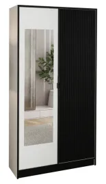 szafa-garderoba-lumi-105-2d-bialy-czarny-ryflowany-lustro-dior-uchwyt-cz