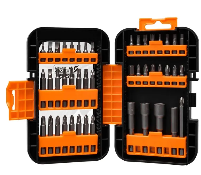 richmann-zestaw-grotow-45-elem-s2-c6515-bity-stan-nowy-typ-grotu-hex-kwadratowy-philips-plaski-pozidriv-torx