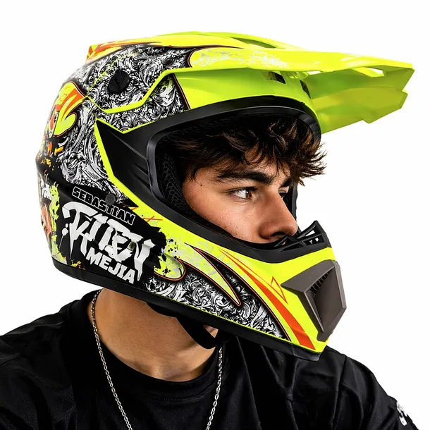 Kask Enduro Quad ATV Cross Hulajnoga Elektryczna Rower BMX MTB S 55-56cm