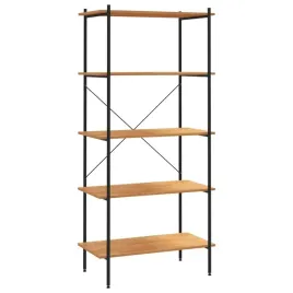 5-poziomowy-regal-czarno-debowy-80x40x163-cm