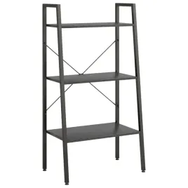 regal-drabina-z-3-polkami-czarny-56x35x108-cm