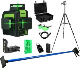laser-krzyzowy-dedra-3d-360-zielony-tyczka-statyw