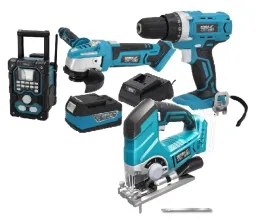 dedra-zestaw-elektronarzedzi-18v-szlifierka-radio-4-ah-sas-all-wkretarka