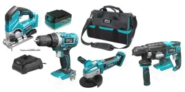 dedra-zestaw-elektronarzedzi-sas-18v-5ah-szlifierka-mlotowiertarka-akkum