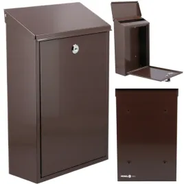 skrzynka-na-listy-400x250x100mm-brazowa-pocztowa