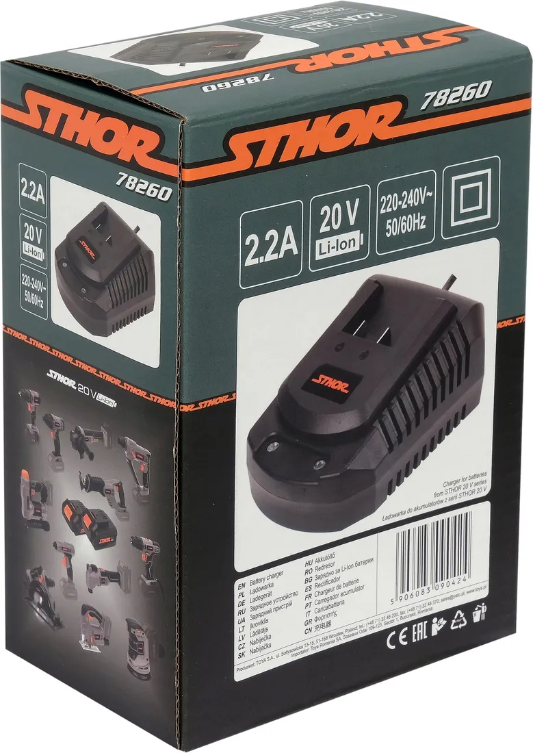 ladowarka-20v-2a-do-akumulatorow-systemu-sthor-20v-stan-nowy