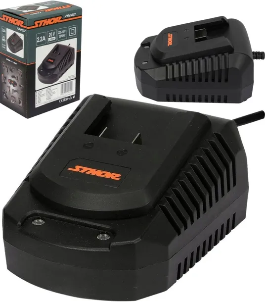 ladowarka-20v-2a-do-akumulatorow-systemu-sthor-20v-stan-nowy-marka-sthor-kod-producenta-78260
