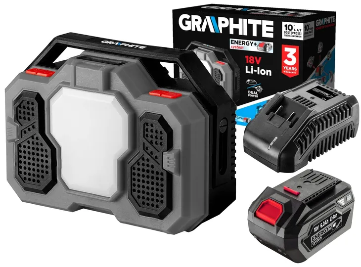 graphite-radio-budowlane-bluetooth-led-18v-6ah-stan-nowy-informacje-dodatkowe-kompatybilny-z-akumulatorami-danej-marki