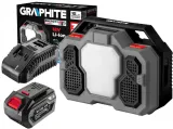 graphite-radio-budowlane-bluetooth-led-18v-6ah-stan-nowy-waga-z-opakowaniem-1-5-kg
