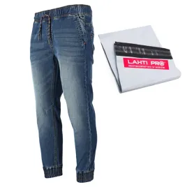 lahti-pro-spodnie-robocze-joggery-jeansowe-niebieskie-stretch-l40535-r-xl