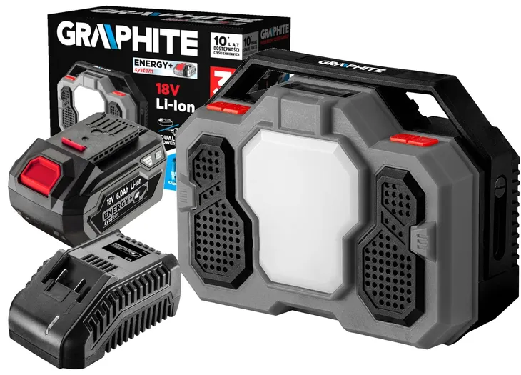 graphite-radio-budowlane-bluetooth-led-18v-6ah-stan-nowy-waga-urzadzenia-1-45-kg
