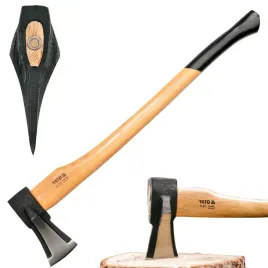 yato-siekiera-z-klinem-2kg-stal-weglowa-trzonek-z-hikory-82cm-yt-8012