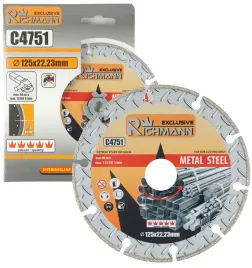 c4751-richmann-tarcza-diamentowa-do-ciecia-metalu-zeliwa-stali-125x14-mm