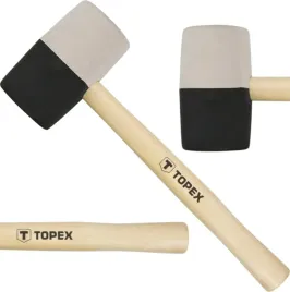 topex-mlotek-gumowy-63-mm-680-g-czarno-biala-guma-drewniany-trzonek-02a355