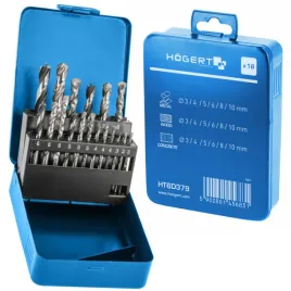 hoegert-zestaw-18el-wiertel-do-betonu-drewna-i-metalu-3-10mm-ht6d379