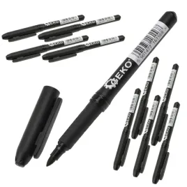 geko-marker-budowlany-permanentny-wodoodporny-czarny-zestaw-10-sztuk