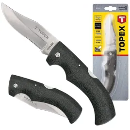 topex-noz-uniwersalny-ostrze-90-mm-skladany-survival-blister-98z101