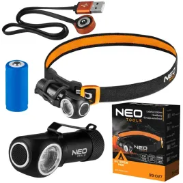 neo-latarka-czolowa-600lm-usb-magnetyczne-ladowanie-cree-xpg3-led-99-027