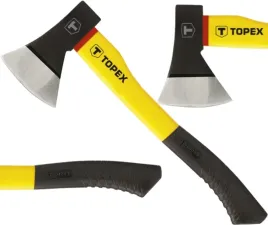topex-uniwersalna-siekiera-stalowa-1000g-trzonek-z-wlokna-szklanego-05a203