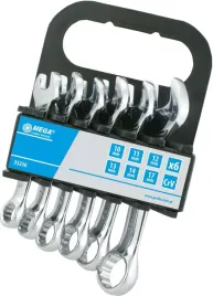 proline-komplet-klucze-plaskie-oczkowe-krotkie-10-17mm-crv-zestaw-6-elem