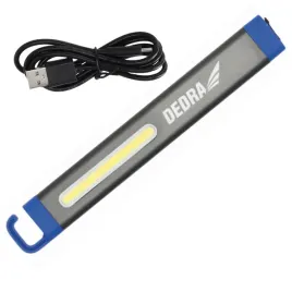 dedra-latarka-slim-cob-led-250lm-haczyk-magnes-usb-c-l0910