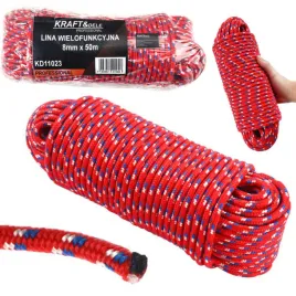 kraftanddele-lina-wielofunkcyjna-8mm-x-50m-czerwona-polipropylen-kd11023