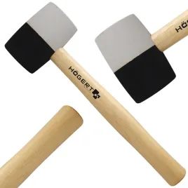 hoegert-mlotek-gumowy-bialo-czarny-450g-fi-62mm-275-mm-brukarski-ht3b044