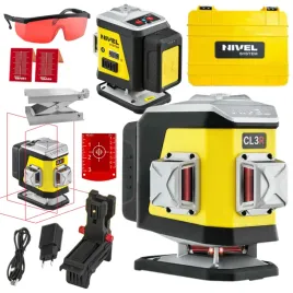 nivel-system-laser-krzyzowy-3d-czerwony-bluetooth-akcesoria-walizka-cl3r