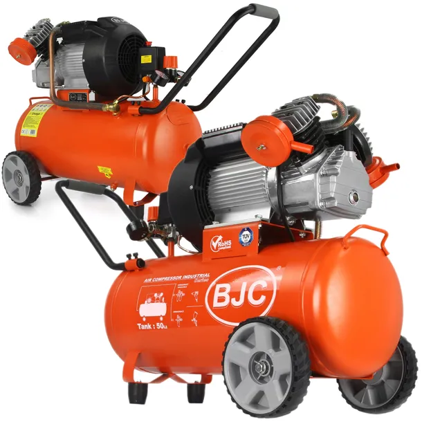 BJC KOMPRESOR OLEJOWY SPRĘŻARKA 50L 3HP 2 TŁOKI 10 BAR JN-30V KÓŁKA B88010