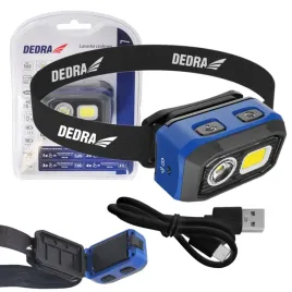 dedra-latarka-czolowa-500lm-czujnik-ruchu-aku-1000mah-3xaaa-bat-l1015