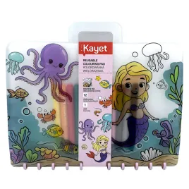 kayet-ocean-kolorowanka-wielorazowa-12-markerow-kredowych-sciereczka