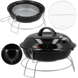lund-grill-weglowy-turystyczny-przenosny-z-pokrywa-ruszt-okragly-36cm-99921