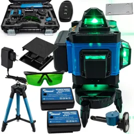 poziomica-laserowa-laser-krzyzowy-zielony-samopoziomujaca-4d-360-statyw