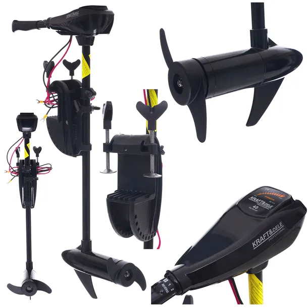 Silnik elektryczny do łodzi pontonu pod akumulator baterie 64 lb 580 W