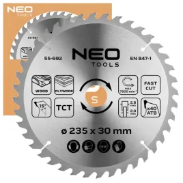 neo-tarcza-do-pilarki-widiowa-235-x-30-mm-40-zebow-atb-do-drewna-55-692