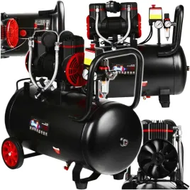 kompresor-50l-cichy-bezolejowy-2-tloki-2-pompy-sprezarka-230v-separator