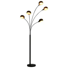 lampa-stojaca-200-cm-5-x-e14-czarno-zlota