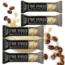 5x-olimp-im-pro-protein-bar-40g-baton-bialkowy-fit-kawowy-w-polewie