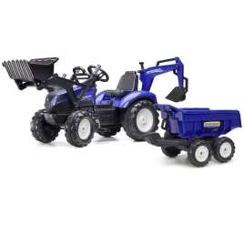 traktor-na-pedaly-new-holland-t8-z-koparka-i-przyczepa-3-7-lat-falk